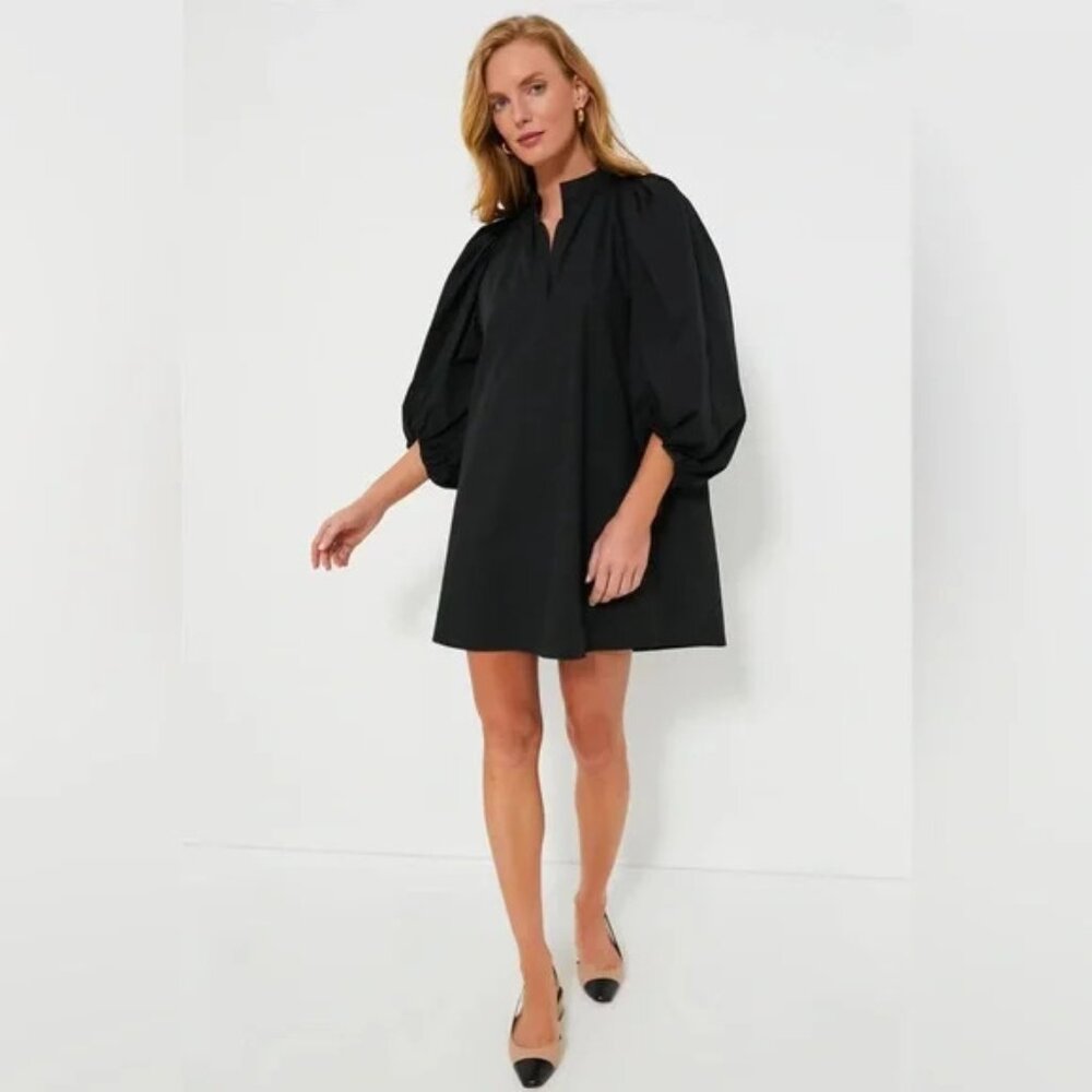 Tuckernuck Pomander Place Green Astrid Puff Sleeve Dress